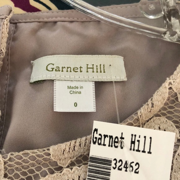 Garnet Hill Button Back Lace Top - Picture 6 of 6